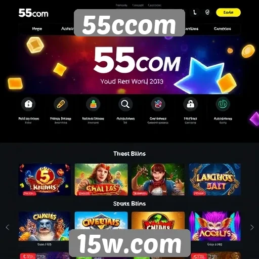 Recursos e funcionalidades do site 55ccom